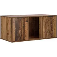 vidaXL Kattenkrat Meubel Oud hout 100 x 49 x 45 cm Bewerkt hout