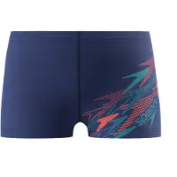 Speedo Medley Logo EnduraFlex zwemboxer - donkerblauw/oranje Sportzwemboxer Jongens Nylon - maat 152