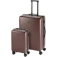 Princess Traveller PT-01 Evo - Kofferset 2 Delig - Plum Burgundy - 35L Handbagage Koffer - 98L Reiskoffer - Lichtgewicht