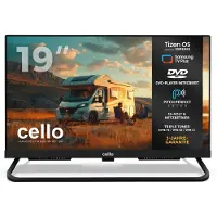 Cello 19-inch Smart LED TV voor kamperen, met TizenOS van Samsung, triple tuner, uitstekende geluidskwaliteit en 12V/24V/230V multi-voltage – ideaal voor campers en caravans