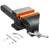 Vevor werkbankschroef met een bekbreedte van 15 cm en een klemkracht van 25 kN