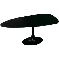 Giga Meubel Eettafel Owen Kiezel Zwart O-poot 200cm