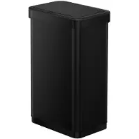 EKO - EcoNova Sensor Bin 50 liter - Stainless steel - Zwart - Prullenbak