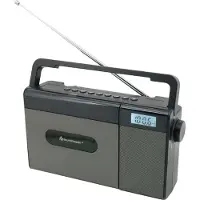 Soundmaster RCD1170SW, Draagbaar, Analoog, FM, 2,5 Watt, 3,5 mm aansluiting, Grijs