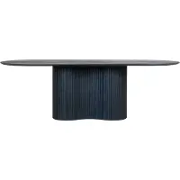 Giga Meubel Eettafel Ava Ovaal Zwart 300cm -
