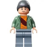LEGO Minifiguur Ben - Jas in zandgroene kleur - Jurassic World (jw121) - nieuw