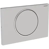Geberit Sigma 10 bedieningsplaat met vergrendeling Rvs Geborsteld