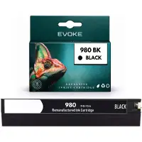 Evoke -patronen, compatibel met HP 980 BK D8J10A, zwart, 250 ml, geschikt voor OJ Enterprise X555 MFP X585