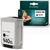 Evoke -inktpatronen, compatibel met HP 940 XL C4906A, zwart, 58,5 ml, compatibel met OfficeJet 8500, Pro 8000, 8500 en 8500A