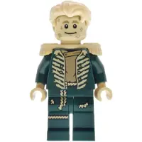 LEGO Minifiguur: Spookdoos - Donkergroene jas, beige schoudervullingen (wck012) – nieuw