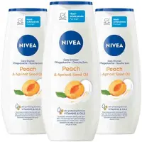 Nivea 3x Douchegel Peach & Apricot Seed Oil 250 Ml