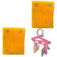 Rosfix RodClamp GripPads Duo - Antislip Houderpads - 105×83 mm, 2 Stuks, 4 Montagegaten
