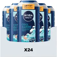 Nivea 24x Shampoo & Douchegel 3in1 Cool Marine 250 Ml