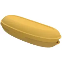 Day To Day Bananendoos Geel - Fruitbox met Clipsluiting - BPA-vrije Fruitdoos - Vaatwasbestendig Bananenbox - Gemaakt in België - 220x90x55mm
