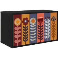 vidaXL Wand gemonteerd TV Kast ESSEN 69 x 33 x 40 cm Zwart eiken