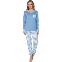 Pastunette Terry dames pyjama blauw | Maat 50