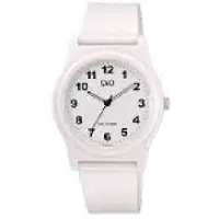 Q&Q -unisex-horloge-dames/heren-100 meter waterdicht-wit-duidelijke wijzerplaat-lichtgewicht-diameter 38 mm