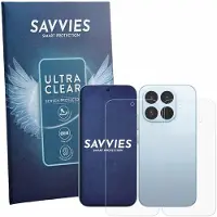 Savvies - Screenprotector voor Xiaomi 17T (Voor+Achter) - Folie Beschermfolie transparant 18 Stuks