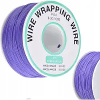 Rosfix Kynar Laagspanningsdraad - 0,25 mm Ø Kern, 200 m Violet - Ø 0,60 mm Isolatie, 300 V, AWG 30
