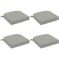 vidaXL 4-Piece Zitkussens SOEST 4 pcs 100% Polyester Grijs