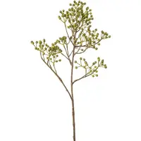 Emerald - Kunstbloem Rozenbottel mini 65cm groen - Kunstplant voor binnen