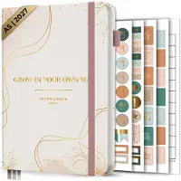 Systemyze Agenda 2027 A5 Hardcover - Weekplanner - Maandplanner - Planner - Jaarplanner 2027 - Habit Tracker - 170 Stickers - Pink