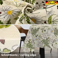 ANRO Tafelkleed Kamille Groen 140x120cm Rechte rand Afwasbaar Waterafstotend Binnen & Buiten