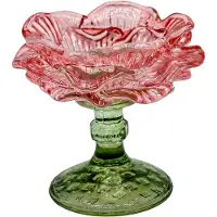 Clayre & Eef Waxinelichthouder Roze Glas