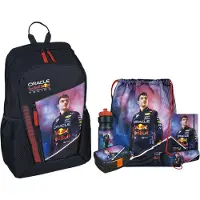 Red Bull schoolset; rugzak, gymtas, lunchset, schrift en etui