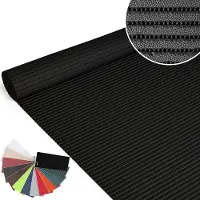 ANRO Badmat Zwart 65x140cm Antislip Douchemat Afwasbaar Sneldrogend