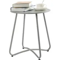 Famanu bijzettafel, weerbestendig - grijs