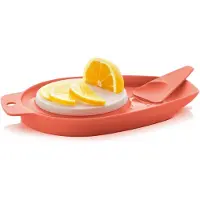 Tupperware Snijplank met spatel, dappere, roestrood