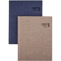 Brepols bureau agenda 2027 - ECOTIMING [0.180] - KAZAR - Bureau agenda - 1 week op 2 pagina's - Weekoverzicht - Blauw - 17.1 x 22 cm