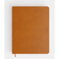 De KEMPEN - Agenda 2027 - Vertical Planner - Vlakliggend - Marmeren Schutblad - Large 17.1 x 22 cm - Atlas/Cognac