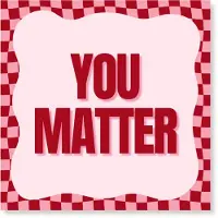 Housevitamin Papieren Servetten 33x33 cm – 3-laags – You Matter – Rood/ Roze – FSC-gecertificeerd – 20 stuks – Feestservetten – Party Decoratie – Tafelstyling