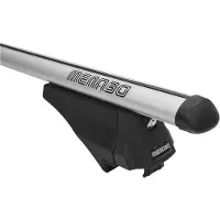 Menabo Tiger Silver XL | Dakkoffer voor Peugeot - 508 Stationwagen (zonder schuifdak) 2011-2014 - Aluminium - Lengte 135 cm - Draagvermogen 75 kg - Set van 2