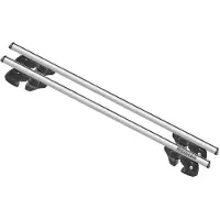 Menabo Sherman Silver XL | Dakkofferhouder voor Mitsubishi - Pajero Full (vanaf 2006) - Aluminium - Lengte 135 cm - Draagvermogen 90 kg - Set van 2 stuks