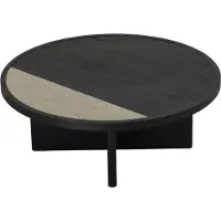 Bronx Salontafel Maeva Ø80 cm zwart eiken