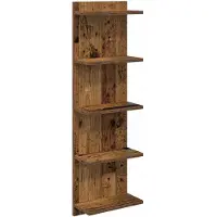 vidaXL Wandplank Oud hout 30 x 15 x 100 cm Bewerkt hout