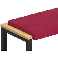 vidaXL Bankkussen fluweel Wijnrood Diepte 35 cm