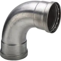 Viega persfitting met 2 aansluiting Sanpress Inox 2316, RVS (RVS), bocht