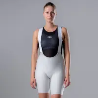 Acelera Intermediate Fietsbroek Dames met Zeem Wit - Wielrenbroek - Wielerbroek - Mountainbike - Bibshort - Spinning - Fietskleding - Koersbroek - Kort - Bretels - Maat 2XL
