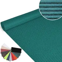 ANRO Badmat Turquoise 130x350cm Antislip Douchemat Afwasbaar Sneldrogend