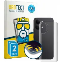 BROTECT - Screenprotector voor Xiaomi Poco X8 Pro Max (Achterkant) - Folie Beschermfolie transparant volledig dekking - 2 Stuks