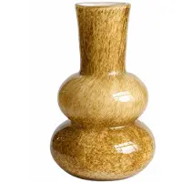 Vase the World Vaas Lindi Elite Marble Beige Ø22 x H36 cm - Mondgeblazen Glas - Design Vaas - Bloemenvaas - Woondecoratie