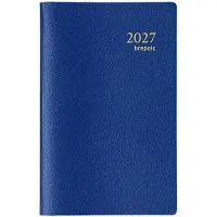 Brepols agenda 2027 - DELTA [0.834] - GENOVA - Zakagenda - 1 week op 2 pagina's - Weekoverzicht - Gespiraleerd - Blauw - 8.1 x 12 cm/Klein formaat!!