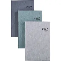 Brepols bureau agenda 2027 - SATURNUS LUXE [0.216] - DUBLETTA - Bureau agenda - 1 dag op 1 pagina - Dagoverzicht - Groen - 13.3 x 20.8 cm
