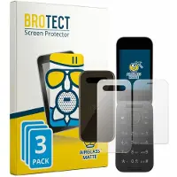 BROTECT - Screenprotector voor HMD 2660 Flip 4G (Voor+Achter) - Folie Beschermfolie Beschermglas matte 3 Stuks