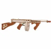 Rokr 3D Houten Puzzel – Thompson M1928 Model – Mechanische Bouwset voor Volwassenen (275 Delen)