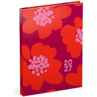 Lannoo Flowers Bold Desk Agenda 2027 Rood